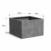 Plantenbak Carrez vierkant 120x120x80 cm