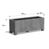 Plantenbak Carrez met poten 150x50x60 cm