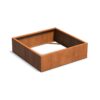 Plantenbak Carrez zonder bodem 140x140x40 cm