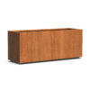 Plantenbak Carrez met wielen 150x50x60 cm