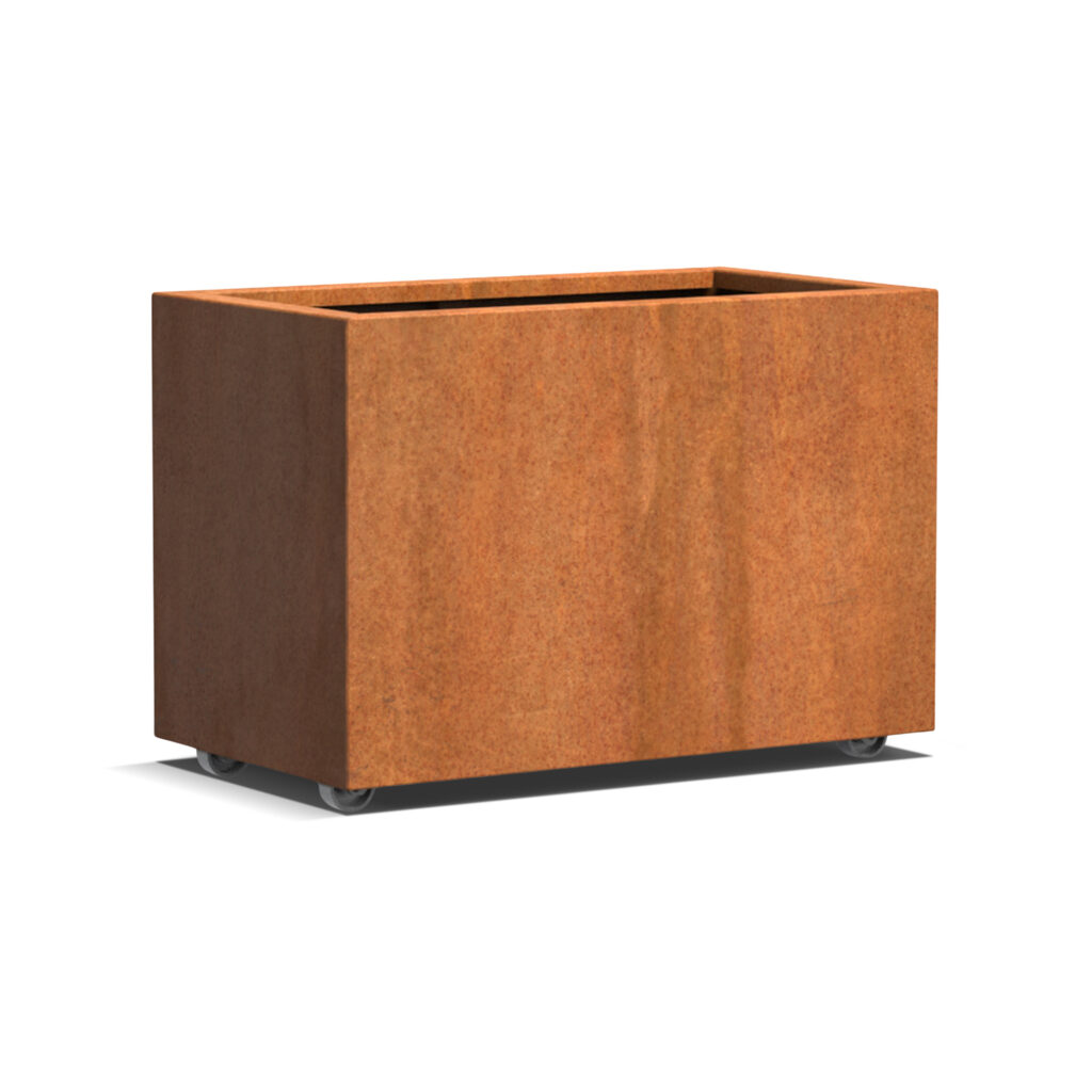 Plantenbak Carrez met wielen 90x50x60 cm