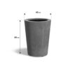 Plantenbak Conic Ø60×80 cm
