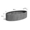 Plantenbak Ellipse 280x160x60 cm