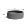 Plantenbak Cirum Ø120×40 cm