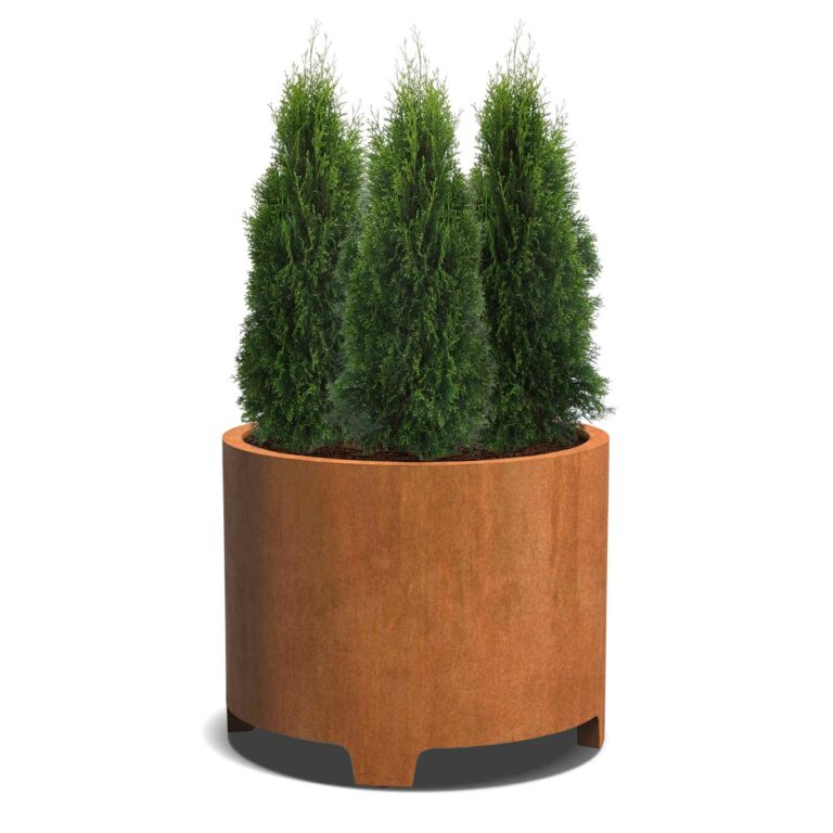 Plantenbak Cirum met poten Ø100×80 cm