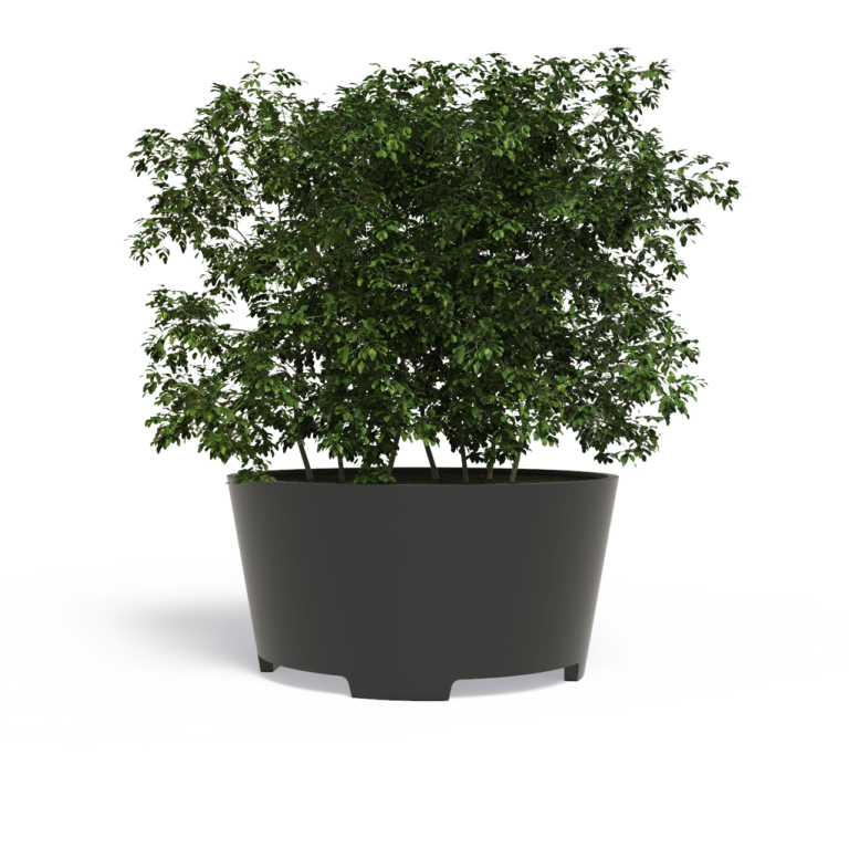Plantenbak Cairo met poten 100x100x80 cm