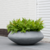 Plantenbak Tara grijs Ø80×29 cm