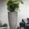Plantenbak Hugo grijs Ø68×126 cm