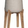 Plantenbak Patt Feet High grijs Ø55×82,5 cm