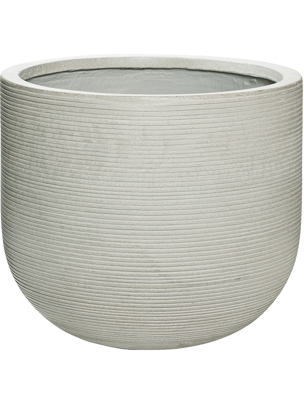 Pottery Pots - Ficonstone Plantenbak - Cody grijs Ø42x37 cm - Plantenpot - Bloembak - Bloempot - Voor Buiten