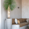 Plantenbak Bouvy beige 43,5×43,5×80 cm