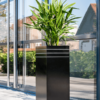 Plantenbak Square zwart 30x30x75 cm