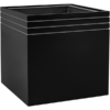 Plantenbak Cube zwart 48x48x48 cm