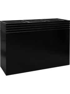 Plantenbak Rectangle zwart 110x38x75 cm