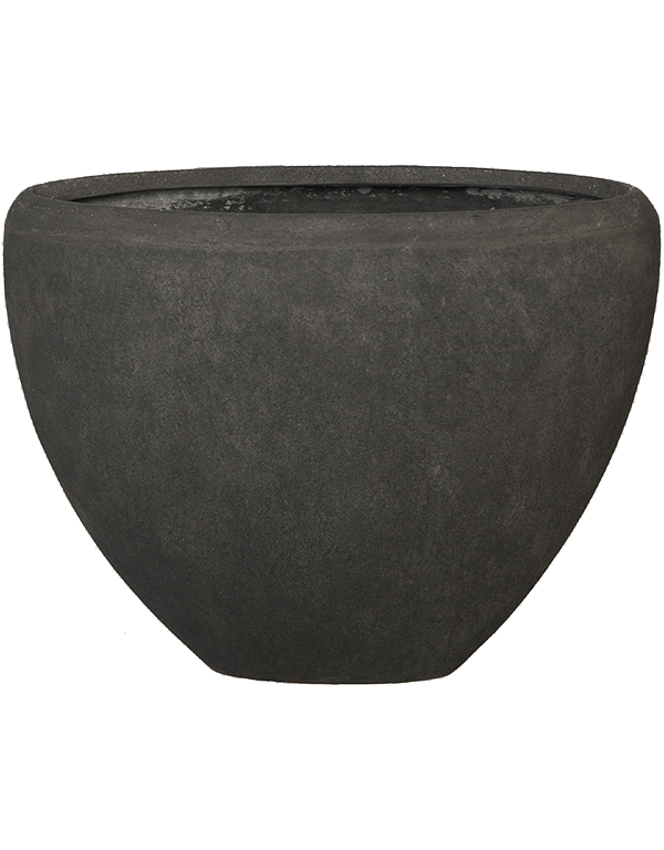 Plantenbak Oval antraciet 52x24x40 cm