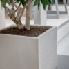 Plantenbak Cube beige 50x50x45 cm
