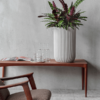 Plantenbak Cylinder beige Ø45×65 cm