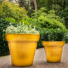 Plantenbak Ashley Geel Ø60×53 cm