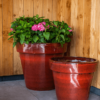 Plantenbak Ashley Rood Ø60×53 cm