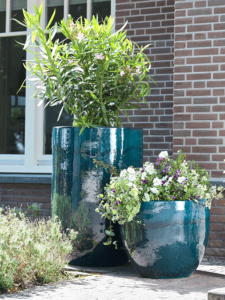 Plantenbak Pure Blauw Ø52×79 cm