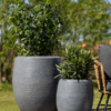 Plantenbak Capi Arc Granite Antraciet Ø43×50 cm