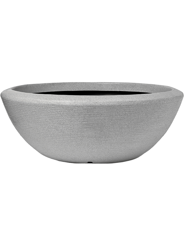 Capi - Kunststof Plantenbak - Capi Arc Granite Grijs Ø122x46 cm - Plantenpot - Bloembak - Bloempot - Voor Buiten