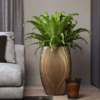 Plantenbak Capi Nature Groove Goud Ø58×84 cm