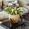Plantenbak Capi Nature Groove Goud Ø21×19 cm