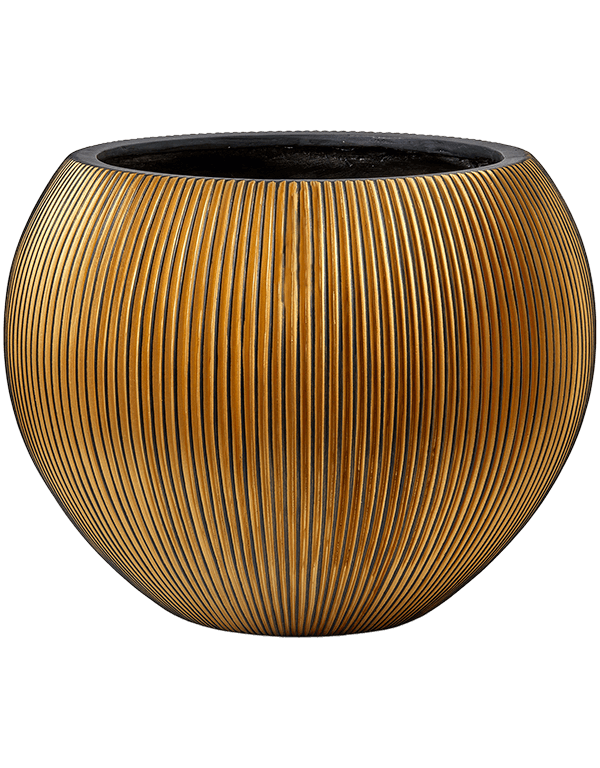 Capi Nature Groove Goud Ø39x33 cm