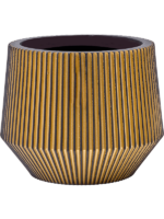 Plantenbak Capi Nature Groove Goud Ø16×13 cm Plantenbak Capi Nature Groove Goud Ø16×13 cm