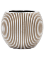 Plantenbak Capi Nature Groove Beige Ø29×26 cm Plantenbak Capi Nature Groove Beige Ø29×26 cm