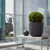 Plantenbak Capi Lux Terrazzo Zwart Ø66×63 cm
