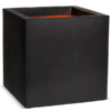 Plantenbak Capi Urban Smooth NL Zwart 50x50x50 cm