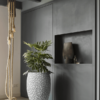 Plantenbak Capi Nature Clay NL Wit Ø56×85 cm