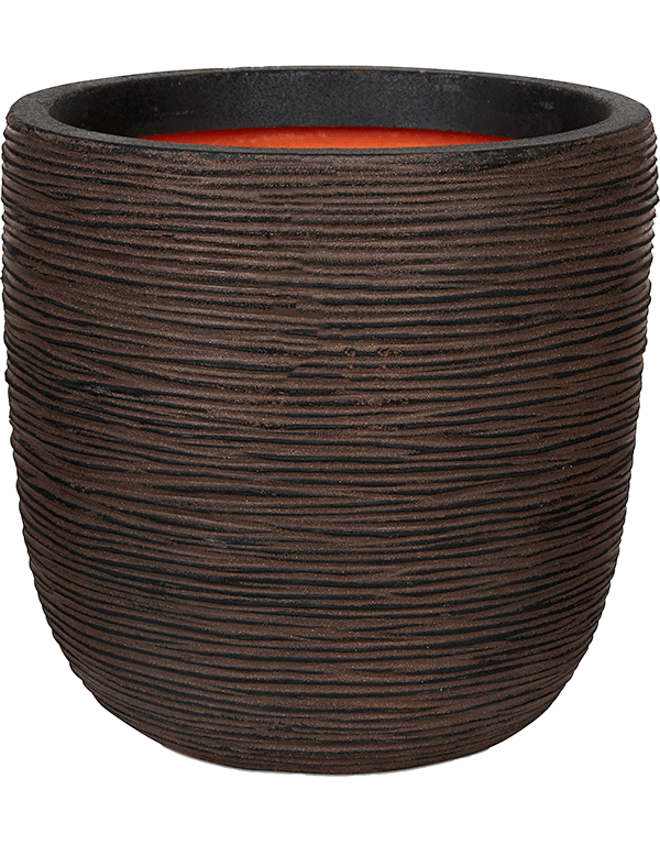 Plantenbak Capi Nature Rib NL Bruin Ø43×41 cm