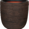 Plantenbak Capi Nature Rib NL Bruin Ø54×52 cm