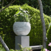 Plantenbak Capi Nature Rib NL Wit Ø62×48 cm
