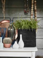 Plantenbak Capi Nature Row NL Zwart 30x30x30 cm Plantenbak Capi Nature Row NL Zwart 30x30x30 cm