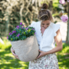 Plantenbak Capi Waste Rib NL Beige Ø43×41 cm