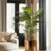 Plantenbak Cylinder Goud Ø50×50 cm