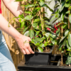 Plantenbak Marrone Orizzontale Zwart 72x30x28 cm