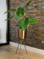 Plantenbak Mayk Goud Ø31×91 cm Plantenbak Mayk Goud Ø31×91 cm