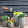 Plantenbak Enzo Wit Ø36×59 cm