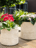 Plantenbak Inca Beige Ø35×32 cm Plantenbak Inca Beige Ø35×32 cm