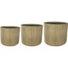 Plantenbak Gabi Beige Ø37×33 cm