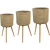 Plantenbak Gabi Beige Ø36×70 cm