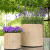 Plantenbak Giedo Beige Ø56×50 cm