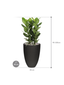 Plantenbak Audrey  – Capi Urban Smooth Ø36×94 cm