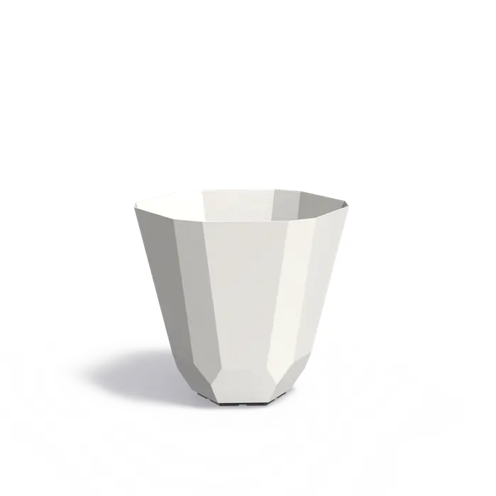 Adezz - Aluminium Plantenbak - Facet rond Ø80x80 cm - Plantenpot - Bloembak - Bloempot - Voor Buiten