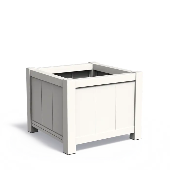 Adezz - Aluminium Plantenbak - York vierkant 100x100x80 cm - Plantenpot - Bloembak - Bloempot - Voor Buiten
